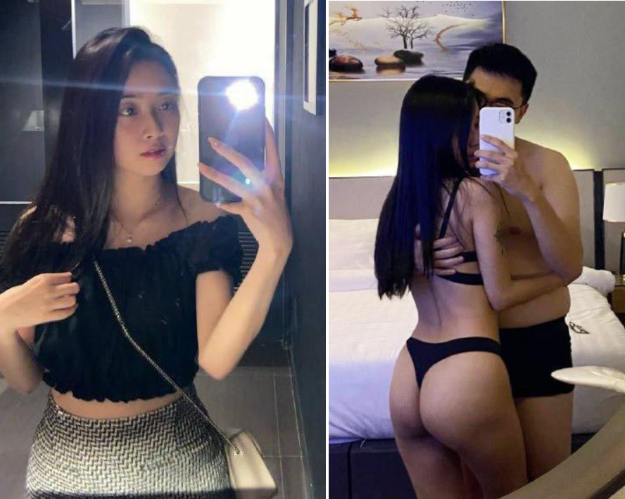 Clip nóng chân dài không nội y
