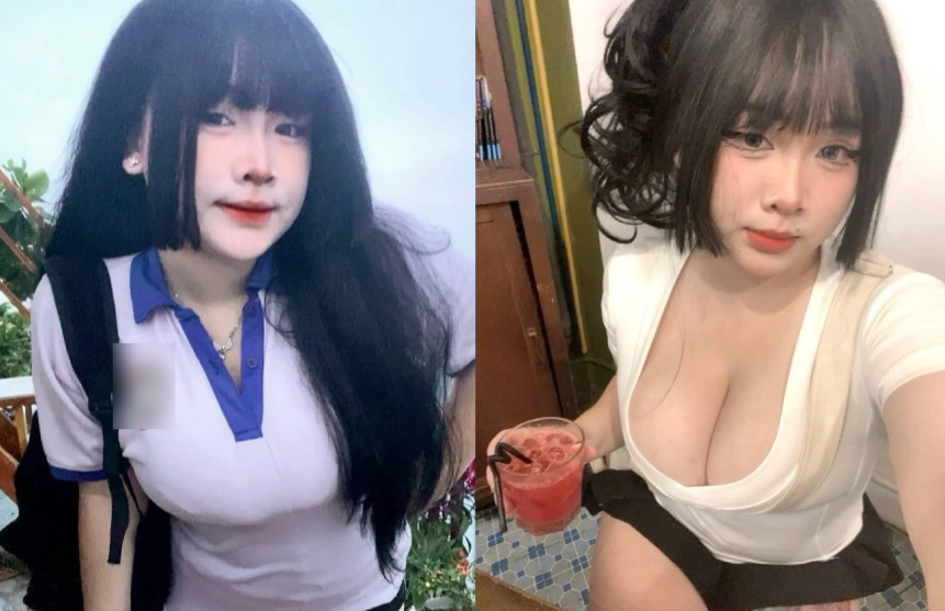 Em nữ sinh bị nện thành yêu quái
