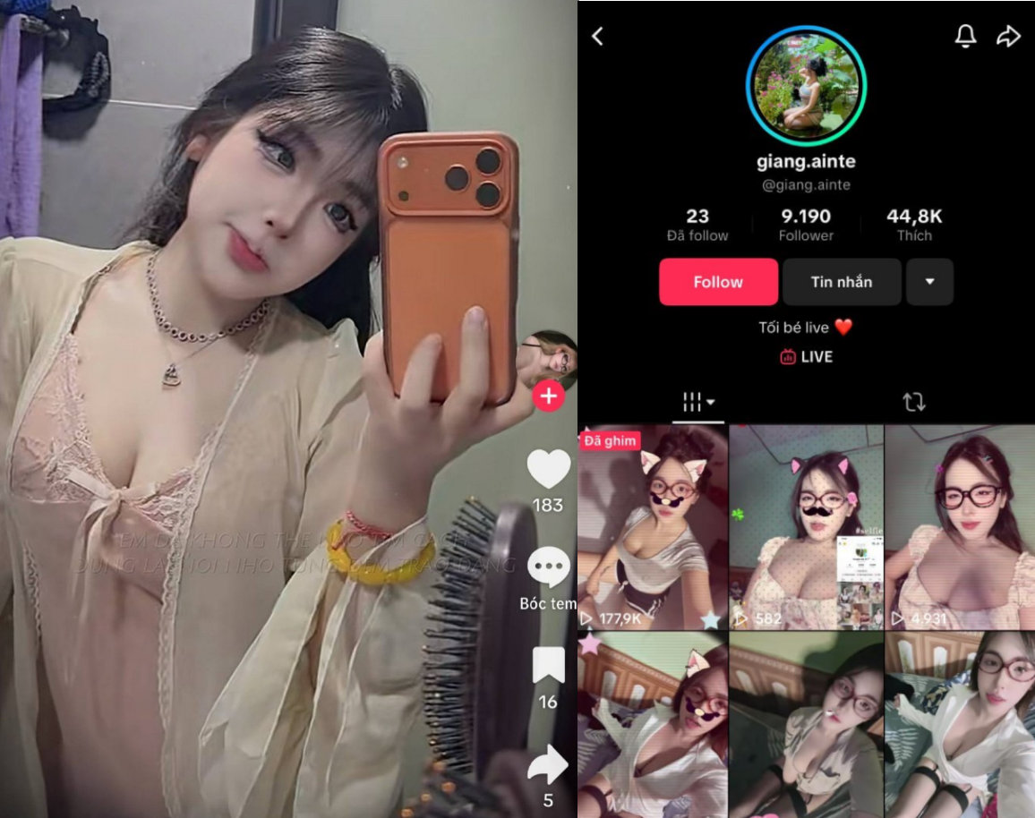 Clip hay em TikTok idol mông bự
